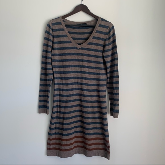 Peruvian Connection Pomata Stripe Pima Cotton Dress Medium - Picture 2 of 4